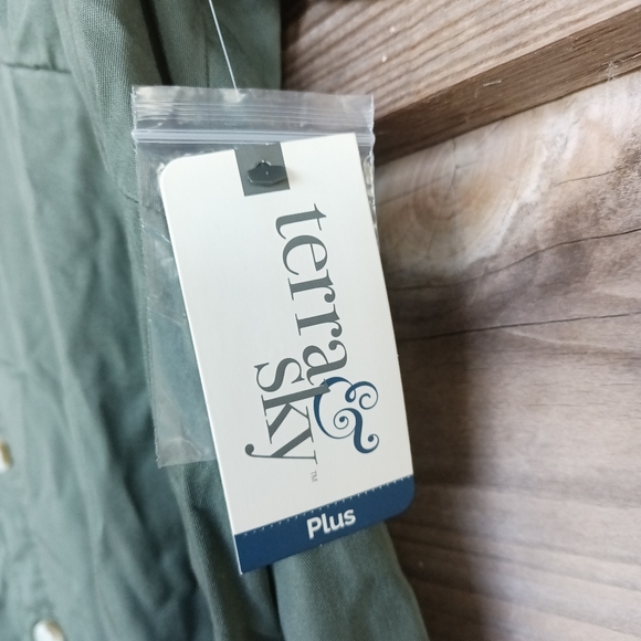 🆕 Terra & Sky Collar Shirt Dress - Picture 7 of 8